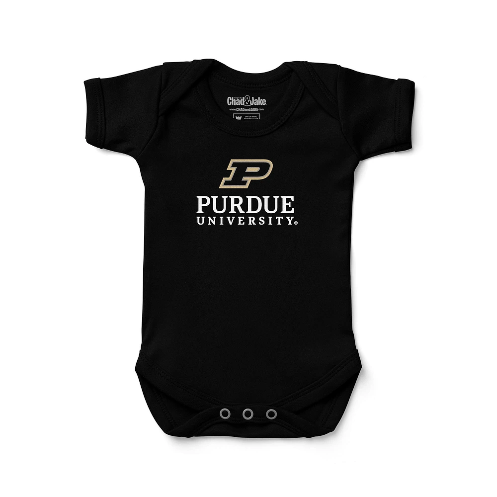 Newborn & Infant Chad Jake Purdue Boilermakers Signature Logo Bodysuit
