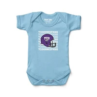 Newborn & Infant Chad Jake Light Blue TCU Horned Frogs Retro Bodysuit