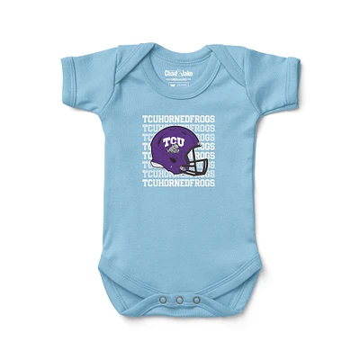 Newborn & Infant Chad Jake Light Blue TCU Horned Frogs Retro Bodysuit