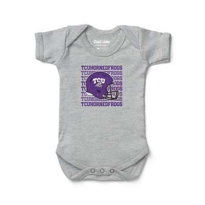 Newborn & Infant Chad Jake Heather Gray TCU Horned Frogs Retro Bodysuit