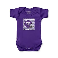 Newborn & Infant Chad Jake Purple TCU Horned Frogs Retro Bodysuit
