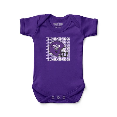 Newborn & Infant Chad Jake Purple TCU Horned Frogs Retro Bodysuit