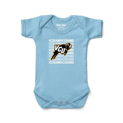 Newborn & Infant Chad Jake Light Blue VCU Rams Retro Bodysuit
