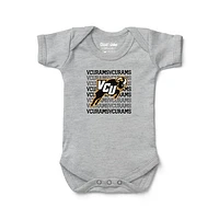 Newborn & Infant Chad Jake Heather Gray VCU Rams Retro Bodysuit