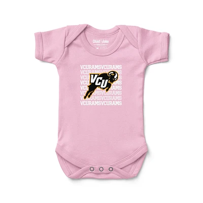 Newborn & Infant Chad Jake Pink VCU Rams Retro Bodysuit