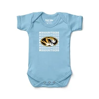 Newborn & Infant Chad Jake Light Blue Missouri Tigers Retro Bodysuit
