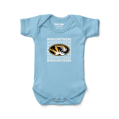 Newborn & Infant Chad Jake Light Blue Missouri Tigers Retro Bodysuit