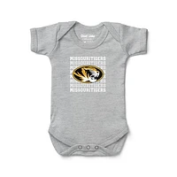 Newborn & Infant Chad Jake Heather Gray Missouri Tigers Retro Bodysuit