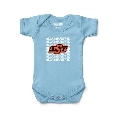 Newborn & Infant Chad Jake Light Blue Oklahoma State Cowboys Retro Bodysuit