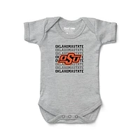Newborn & Infant Chad Jake Heather Gray Oklahoma State Cowboys Retro Bodysuit