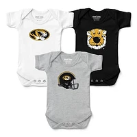 Newborn & Infant Chad Jake Missouri Tigers 3-Pack Bodysuit Set