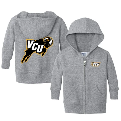 Infant Chad & Jake Heather Gray VCU Rams Primary Logo Full-Zip Hoodie