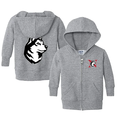 Infant Chad & Jake Heather Gray Northeastern Huskies Primary Logo Full-Zip Hoodie