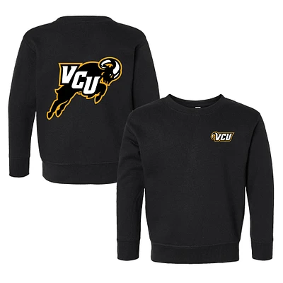 Toddler Chad & Jake Black VCU Rams Primary Logo Pullover Sweatshirt