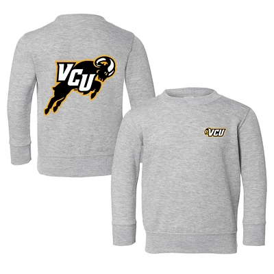 Toddler Chad & Jake Heather Gray VCU Rams Primary Logo Pullover Sweatshirt