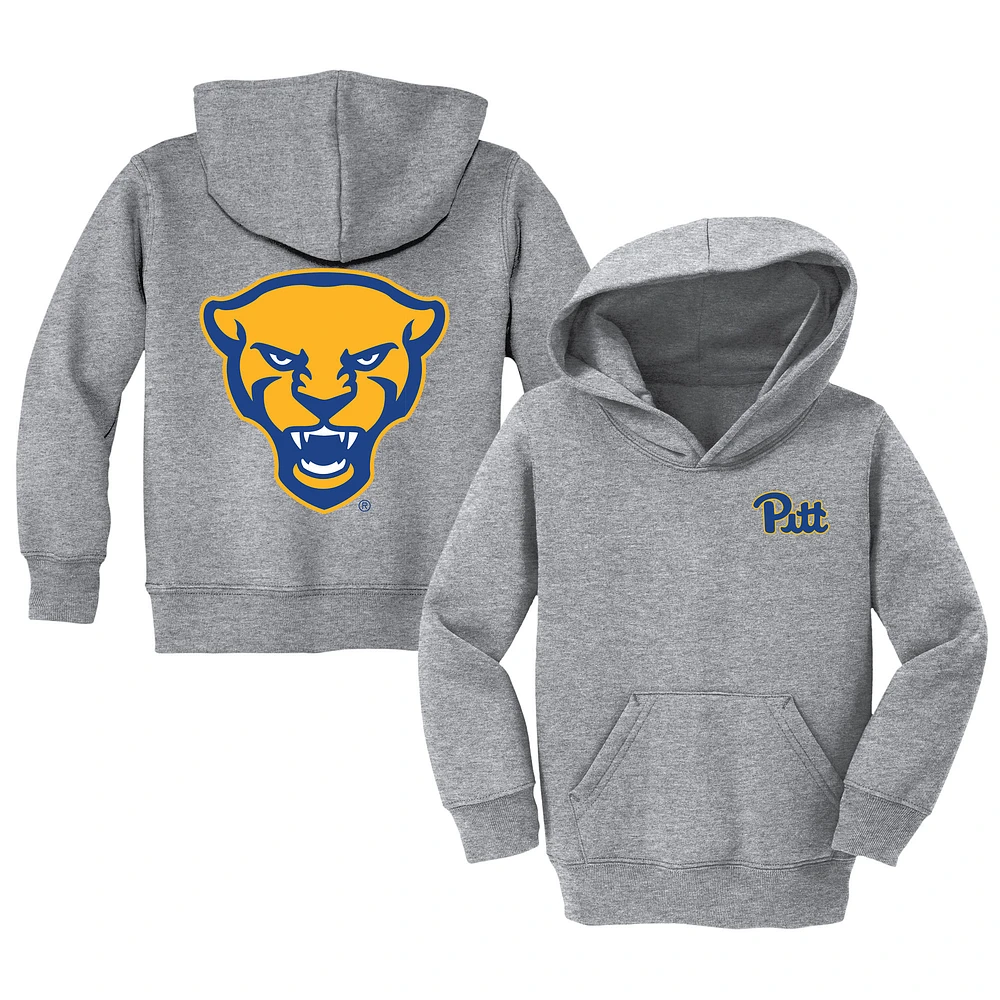 Toddler Chad & Jake Heather Gray Pitt Panthers Primary Logo Pullover Hoodie