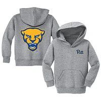 Toddler Chad & Jake Heather Gray Pitt Panthers Primary Logo Pullover Hoodie