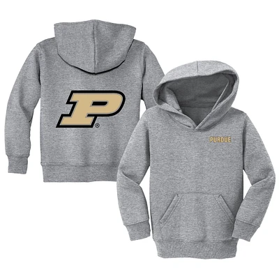 Toddler Chad & Jake Heather Gray Purdue Boilermakers Primary Logo Pullover Hoodie