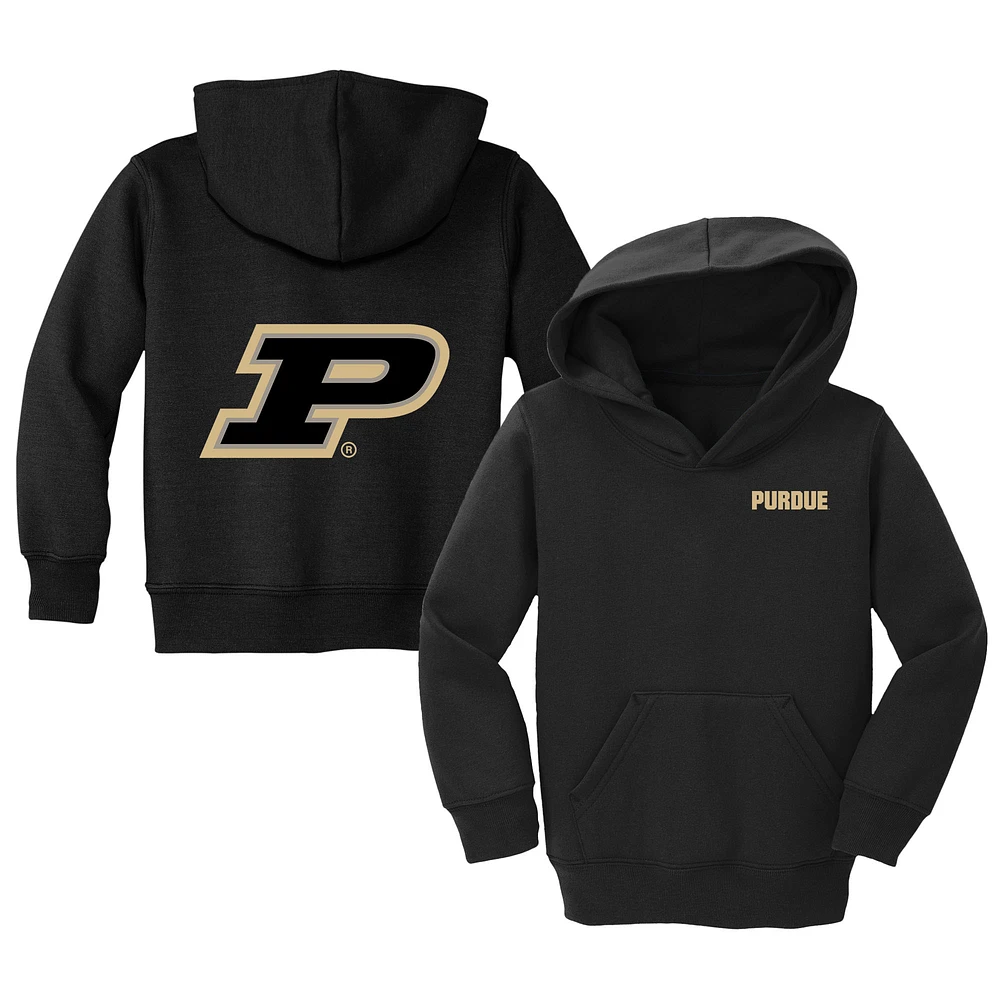 Toddler Chad & Jake Black Purdue Boilermakers Primary Logo Pullover Hoodie