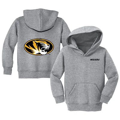 Toddler Chad & Jake Heather Gray Missouri Tigers Primary Logo Pullover Hoodie