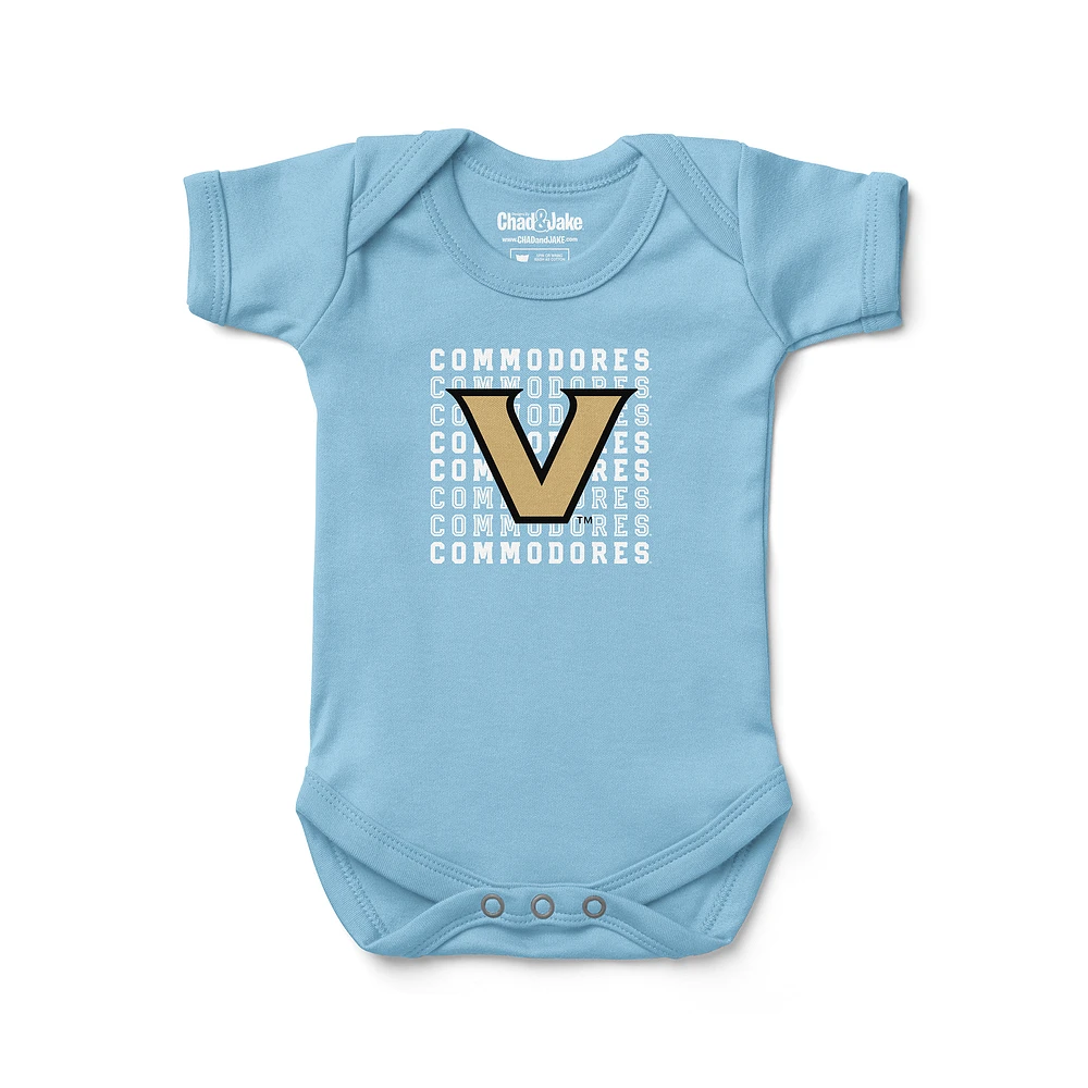Newborn & Infant Chad Jake Light Blue Vanderbilt Commodores Retro Bodysuit