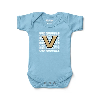 Newborn & Infant Chad Jake Light Blue Vanderbilt Commodores Retro Bodysuit