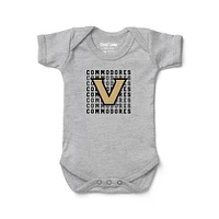 Newborn & Infant Chad Jake Heather Gray Vanderbilt Commodores Retro Bodysuit