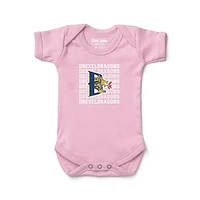Newborn & Infant Chad Jake Light Pink Drexel Dragons Retro Bodysuit