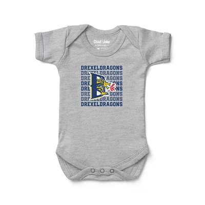 Newborn & Infant Chad Jake Heather Gray Drexel Dragons Retro Bodysuit