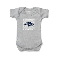 Newborn & Infant Chad Jake Heather Gray Nevada Wolf Pack Retro Bodysuit