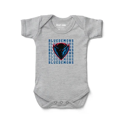 Newborn & Infant Chad Jake Heather Gray DePaul Blue Demons Retro Bodysuit