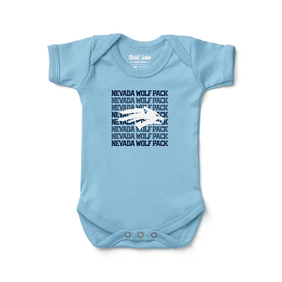 Newborn & Infant Chad Jake Light Blue Nevada Wolf Pack Retro Bodysuit