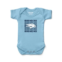 Newborn & Infant Chad Jake Light Nevada Wolf Pack Retro Bodysuit