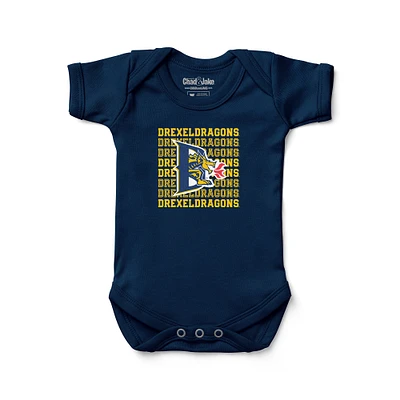 Newborn & Infant Chad Jake Navy Drexel Dragons Retro Bodysuit