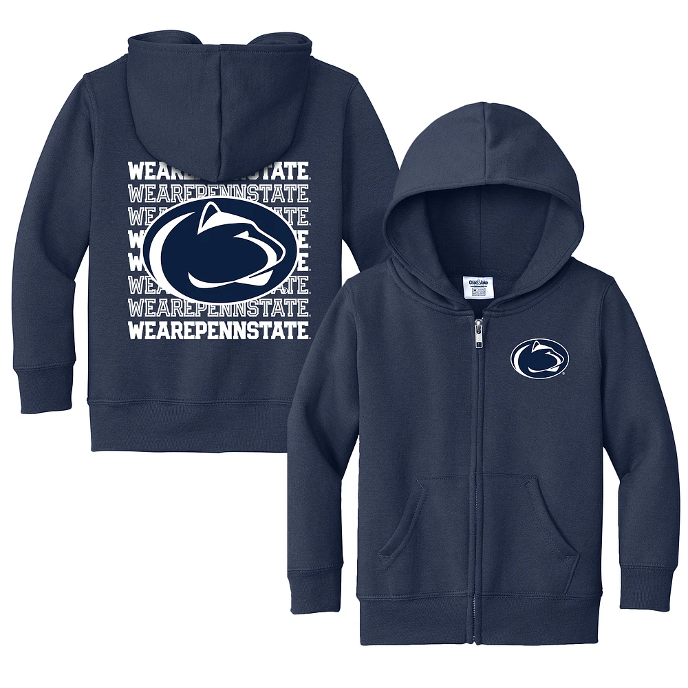 Toddler Chad & Jake Navy Penn State Nittany Lions Retro Full-Zip Hoodie