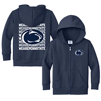 Toddler Chad & Jake Navy Penn State Nittany Lions Retro Full-Zip Hoodie
