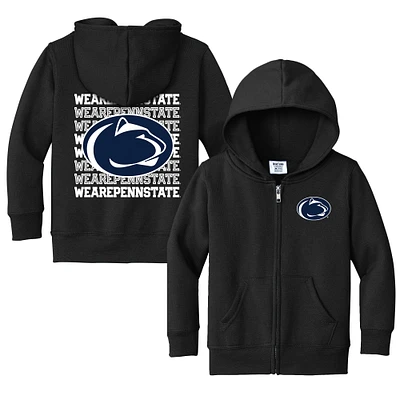 Toddler Chad & Jake Black Penn State Nittany Lions Retro Full-Zip Hoodie