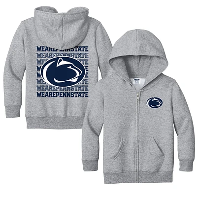 Toddler Chad & Jake Heather Gray Penn State Nittany Lions Retro Full-Zip Hoodie