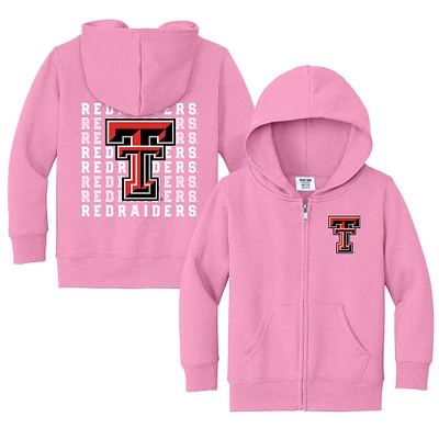 Toddler Chad & Jake Texas Tech Red Raiders Retro Full-Zip Hoodie