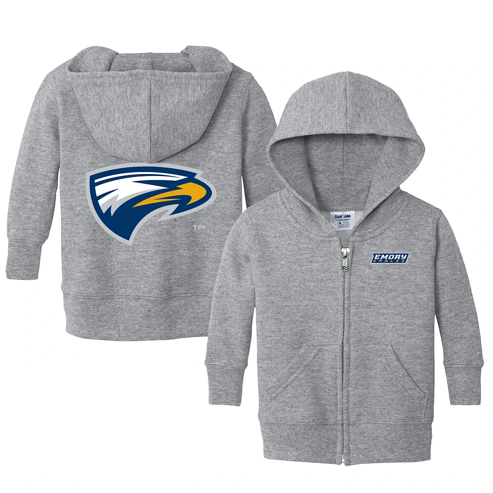 Infant Chad & Jake Heather Gray Emory Eagles Primary Logo Full-Zip Hoodie