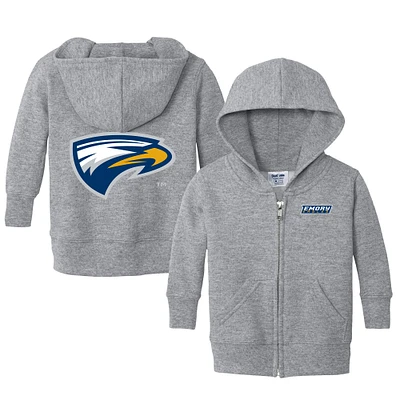 Infant Chad & Jake Heather Gray Emory Eagles Primary Logo Full-Zip Hoodie