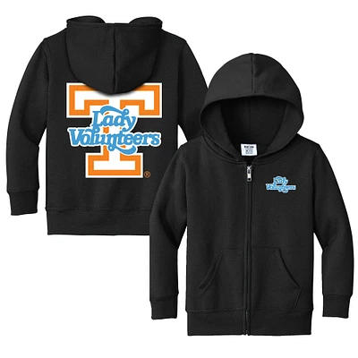 Toddler Chad & Jake Black Tennessee Volunteers Lady Vols Logo Full-Zip Hoodie