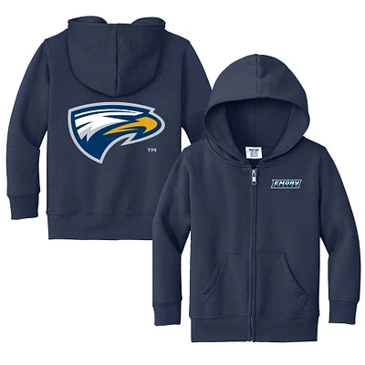Toddler Chad & Jake Navy Emory Eagles Primary Logo Full-Zip Hoodie
