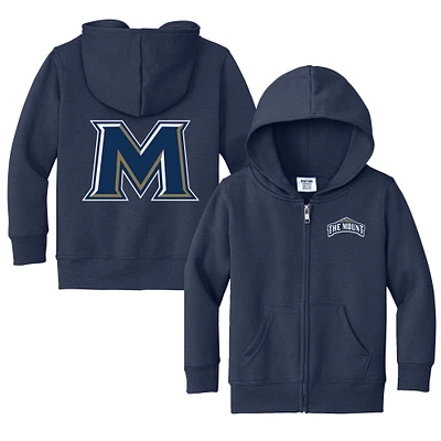 Toddler Chad & Jake Navy Mount St. Mary's Mountaineers Primary Logo Full-Zip Hoodie