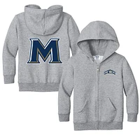 Toddler Chad & Jake Heather Gray Mount St. Mary's Mountaineers Primary Logo Full-Zip Hoodie