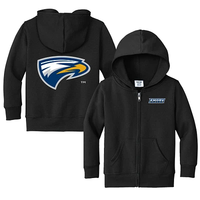 Toddler Chad & Jake Black Emory Eagles Primary Logo Full-Zip Hoodie