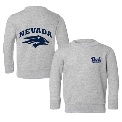 Toddler Chad & Jake Heather Gray Nevada Wolf Pack Logo Pullover Sweatshirt