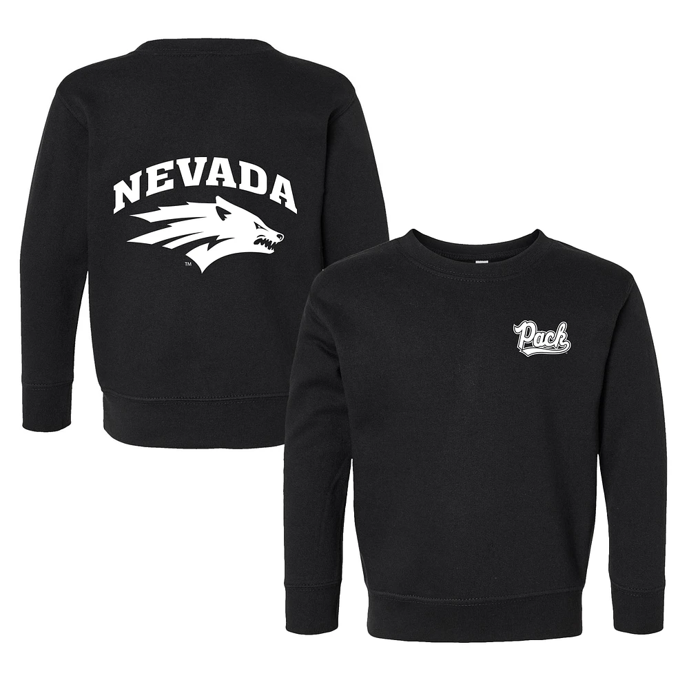Toddler Chad & Jake Black Nevada Wolf Pack Logo Pullover Sweatshirt