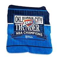 Logo Brands Oklahoma City Thunder 2025 NBA Finals Champions 50” x 60” Silk Touch Throw Blanket