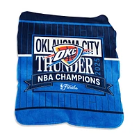 Logo Brands Oklahoma City Thunder 2025 NBA Finals Champions 50” x 60” Silk Touch Throw Blanket